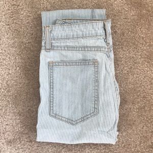 Pinstripe High Waist Pants